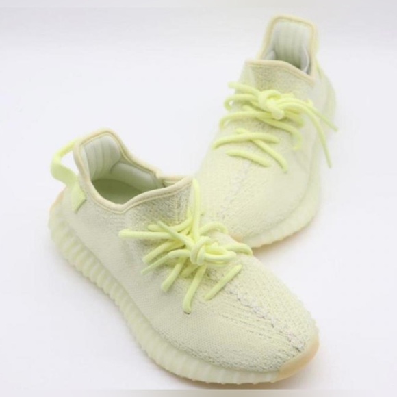 Yeezy x Adidas Yellow/Cream White Cotton Knit Boost 350 V2 Sneakers Size 6 men - Picture 4 of 6